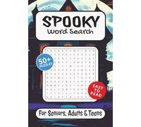 Spooky Word Search Puzzle Book: Word Searches with Easy to Read print about Spooky and Creepy Happenings, Halloween and More | 6x9 inches, 110 pages | ... … Gift for Vacations, Holidays and Free Times