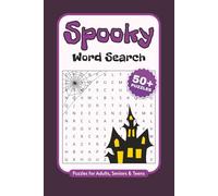 Spooky Word Search Puzzle Book: Word Searches with Easy to Read Print about Spooky, Halloween, Fall and More | 6x9 inches, 110 pages | 50+ Puzzles ... Gift for Vacations, Holidays and Free Times