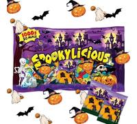 Spookylicious Fruit Jellies 1kg - Individually Wrapped Halloween Candy - Fruity Gummy Sweets for Parties & Trick or Treat - Trol