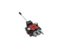 Spool 11GPM3600PSI Directional Hydraulic Control Double Acting Suitable Use for Pump Cylinder Motor(2 Spool 1 Controller)