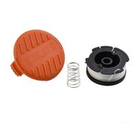 Spool and Line with Cover Cap for Black and Decker BST2018 BDST182ST1 BESTA528 BESTE628 GL425SC GL570C Trimmer Head Parts 2 Pack