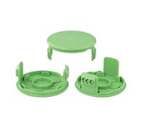 Spool Cap Cover Replacement 3 Pack Trimmer Parts 3411546A-6 | These replacement cap covers protect the trimmer spool and line to smooth grass cutting during garden maintenance.