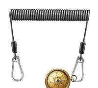 Spool Clothing Lanyard - Stainless Steel Fishing Spanard, Retractable Shock Cable, Key Hangings - Buckles - Accessories | High Performance Telescopic Hook, Accessories for Loss Prevention