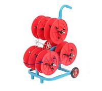 Spool Holder 6 Axis Filament Storage Rack - Heavy Duty Spool Holder/Cable Dispenser with Locking Wheels - 300 Lb Capacity for Industrial Workplaces,