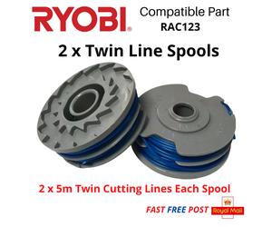 Spool & Line for RYOBI RLT6130 Strimmer Trimmer FAST POST x2