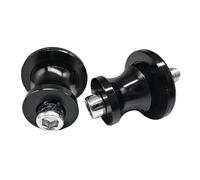 Spool Motorcycle Slider Stand Bobbins Motorcycle Screw M8 Holder Swingarm Spools Slider Aluminum Lift Stand Screws For Universal Motor Bikes Scooter 1pair(Blackone)