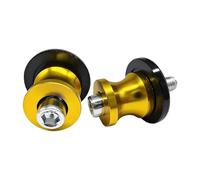 Spool Motorcycle Slider Stand Bobbins Motorcycle Screw M8 Holder Swingarm Spools Slider Aluminum Lift Stand Screws For Universal Motor Bikes Scooter 1pair(Yellow)