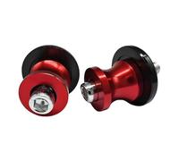 Spool Motorcycle Slider Stand Bobbins Motorcycle Screw M8 Holder Swingarm Spools Slider Aluminum Lift Stand Screws For Universal Motor Bikes Scooter 1pair(Red)