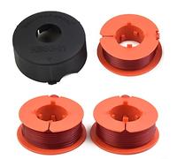 Spool Replacement, Φ1.6mm 8m Spool for Bosch Art 23 26 30 Combitrim Easytrim for Pro-Tap Spool Line F016800175 (3 Pools+1 Cover)