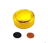 Spool Tension Knob Cap for Japan Version 09 MG7 Baitcast Reel, Aluminum Alloy Knurled Thread Brake Adjustment, Black Red Silver Gold(silver)