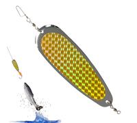 Spoon Bait, Realistic Fishing Spoon Bait for Catfishing, Fishing Lures Shock Resistance, Durable Spoons with Glitter Coating for Sea Lake Rivers