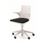 Spoon Chair Swivel chair Kartell White Black - 8058967057898
