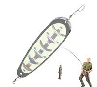 Spoon Fishing Bait - Realistic Fishing Spoon Bait for Catfishing | Solid and Shock-proof, Lures with Blood Groove for Rivers Sea Lake