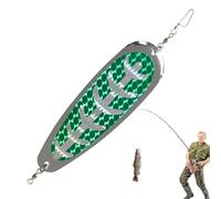 Spoon Fishing Lures, and Catfish Bait, Hard Bait with Blood , Solid and Durable Metal Spoon Bait for Sea Bass Trout
