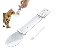 Spoon for cat snacks with integrated pressure function, liquid snack feeding utensil, reward dispenser for pets - for reward when grooming, on the go, training at home, after
