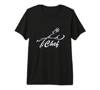 Spoon & Fork Chef Kit Tools Cooking Restaurant Premium T-Shirt