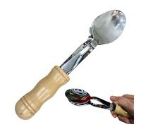 Spoon Instrument, Music Spoon Instruments, Stainless Steel Spoon Striker with Wooden Handle, Hand Percussion Folk Appalachian Instrument, Music Experience for Adults and Children Anulely