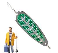 Spoon Lure | Fishing Lures Spoon Bait with Hook | Solid and Shock-proof Fishing Bait, Lures with Blood Groove for Rivers Sea Lake