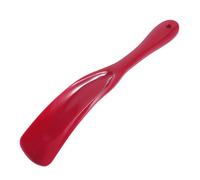 Spoon Shape Shoehorn, Shoe Lifter 20cm Long Handle Shoe Horn, Plastic Shoe Horn Easy-Slip Shoehorn Shoe Lifter Shoe Helper for Women Men(red)