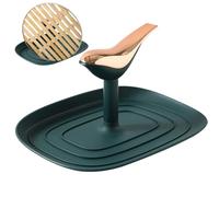 Spoon support and pot lid holder - versatile pot lid rack with drop with drop, stable shelf stand for utensils | Practical cooking spoon