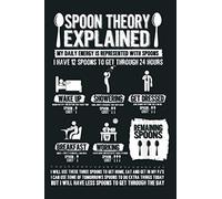 Spoon Theory Explained Spoonie: Notebook Planner - 6x9 inch Daily Planner Journal, To Do List Notebook, Daily Organizer, 114 Pages