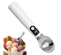 Spoon Warmer - Rechargeable Dishwasher Safe Spoon with Removable Battery | Heated with LED Display | For Yogurt Sorbet Cupcake Bar Chef Service