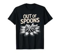 Spoonie Out Spoons Spoon Theory Illustration Art Chronic T-Shirt