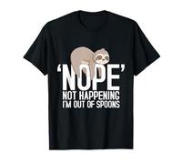 Spoonie Warrior Nope Energy Management Spoon Theory T-Shirt