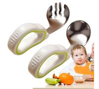 Spoons and Forks - Piece Cutlery Set by Polar Gear | Utensils Set | BPA Free Cutlery | Spoons and Forks for Self Feeding Training | Soft Tip Utensils for | Easy Grip