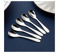Spoons Five-piece Small Spoon Stainless Steel Ice Tea Coffee Kitchen Seasoning Tool Dessert Jam Caviar