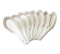 Spoons Jingdezhen Ceramic Spoon Set Household Small 10 Piece Bone China 4.9 Inches Long