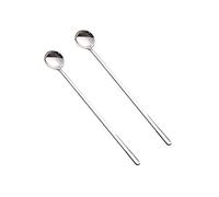 Spoons Long Handle Stainless Steel Mixing Spoon Lengthen Creative Ice Scoop，Ideal for iced Coffee Milk Shake ice Cream Cool Drinking