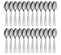 Spoons Set, 24-Piece Stainless Steel Dessert Spoons Dining Spoons, Mirror Polishing Cutlery Spoons Set, Dishwasher Safe (6.7 inches, 17cm)