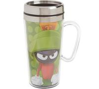 Spoontiques 17233 Marvin The Martian Insulated Travel Mug, Stainless_Steel, Green