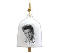 Spoontiques Elvis Garden Bell - Decorative Ceramic Bell for Yard and Garden Decoration, Indoor and Outdoor Décor