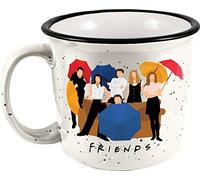 Spoontiques Friends Ceramic Camper Mug, 14 oz, White