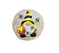 Spoontiques - Garden Décor - Gnome Bee Stepping Stone - Decorative Stone for Garden