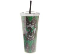 Spoontiques - Harry Potter Tumbler - Slytherin Foil Cup with Straw - 20 oz - Acrylic - Green
