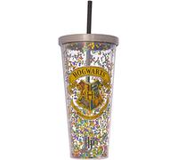 Spoontiques Hogwarts Glitter Cup w/Straw