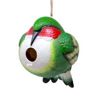 Spoontiques Hummingbird Round Birdhouse - Garden Décor - Decorative Bird House for Yard and Garden Decoration