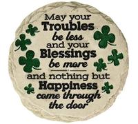 Spoontiques May Your Troubles Stepping, Resin, Brown, 9.63" Diameter