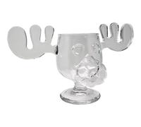 Spoontiques - National Lampoon’s Christmas Vacation Glass Moose Cup - Griswold Moose Mug - 4.5” - 8 Ounce, Glass