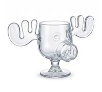 Spoontiques - National Lampoon’s Christmas Vacation Glass Moose Cup - Griswold Moose Mug - 4.5” - 8 Ounce, Glass