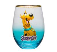 Spoontiques - Scooby Doo Stemless Glass Wine Tumbler - Stemless Wine Glass - 20 oz - 4.75" Tall