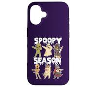SPOOPY SEASON Funny Halloween Characters Dab Floss Meme Case for iPhone 16