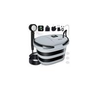 Spopal 13000mAh Camping Shower,2026 Upgraded [20L Collapsible Bucket + Integrated Pump] in One,IPX8 Waterproof Rechargeable Portable Shower, 5 Speed Settings,LED Display for Hiking,Travel,Pet Washing