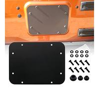 Sporacingrts Spare Tire Carrier Delete Filler Vent-Plate Cover with with Tailgate Rubber Plugs Set and Bolts Compatible with 2007-2018 JK JKU（Aluminum）