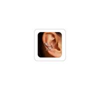 SPORCLO Gothic Ear Cuffs Helix Cartilage Clip on Goth Ear Cuff Stainless Steel Hypoallergenic Earrings for Women Men Non Piercing Gold & Silver Fake Earring Lightweight Punk Jewelry Gift, Stainless