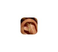 SPORCLO Hidden Helix Jewelry Flat Back Stud Earrings for Women Hypoallergenic Surgical Stainless Steel 16 Gauge Dangle Earring Internal Thread Earlobe Piercing Jewelry Gift 14K Gold Plated, Stainless