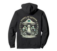 Spores of Wisdom Mushroom Astrology Mystical Evil Eye Shroom Pullover Hoodie